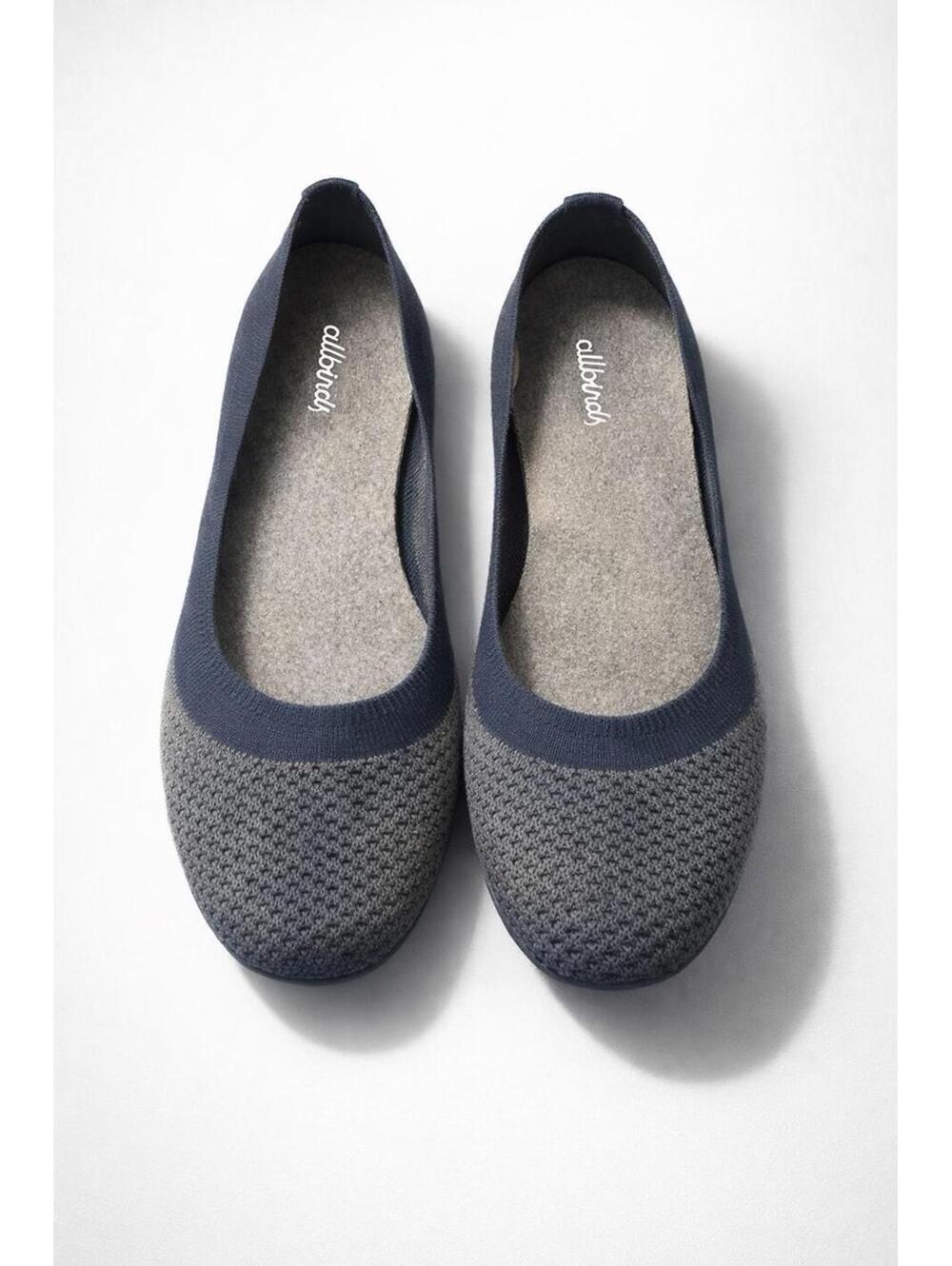 Allbirds Tree Breezers Women's Blue Knit Flats Size 7